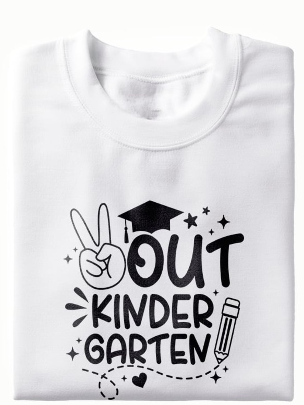 Kindergarten Graduation Tee.  Choose your wording color